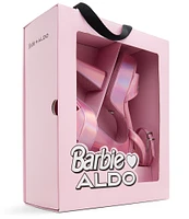 Barbie™ x ALDO The DreamHouse™ Collection Barbie Party Rhinestone Heart Iridescent Platform Sandals