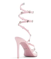 Barbie™ x ALDO The DreamHouse™ Collection Runway Rhinestone Heart Wrap Strappy Dress Sandals