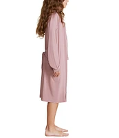 Barefoot Dreams Malibu Collection® Big Girls 7-14 Soft Jersey Pipe Robe