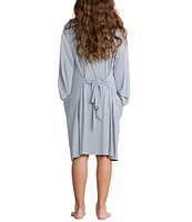 Barefoot Dreams Malibu Collection® Big Girls 7-14 Soft Jersey Pipe Robe