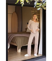 Barefoot Dreams Cozy Chic Ultra Lite Ankle Length Coordinating Sleep Pants