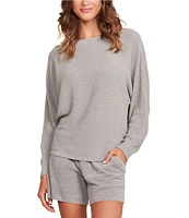Barefoot Dreams Cozy Chic Ultra Lite Ribbed Dolman Pullover Sleep Top