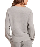 Barefoot Dreams Cozy Chic Ultra Lite Ribbed Dolman Pullover Sleep Top