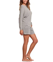 Barefoot Dreams Cozy Chic Ultra Lite Ribbed Dolman Pullover Sleep Top