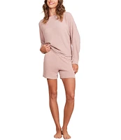 Barefoot Dreams Cozy Chic Ultra Lite Ribbed Dolman Pullover Sleep Top