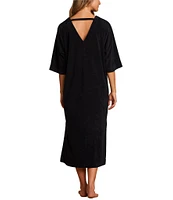 Barefoot Dreams Cozy Terry Double V-Neck Caftan