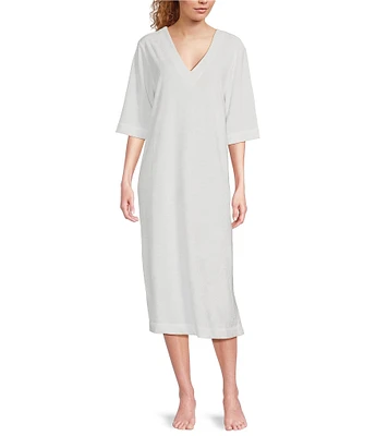Barefoot Dreams Cozy Terry Double V-Neck Caftan