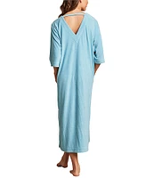 Barefoot Dreams Cozy Terry Double V-Neck Caftan
