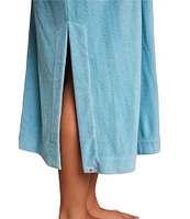 Barefoot Dreams Cozy Terry Double V-Neck Caftan
