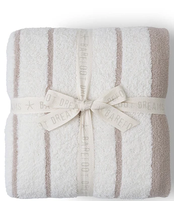 Barefoot Dreams Cozychic® Border Stripe Throw