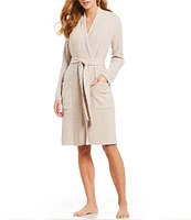 Barefoot Dreams CozyChic Light Ribbed Short Wrap Cozy Robe