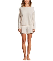 Barefoot Dreams CozyChic Ultra Lite® Boatneck Pullover and Short Lounge Set