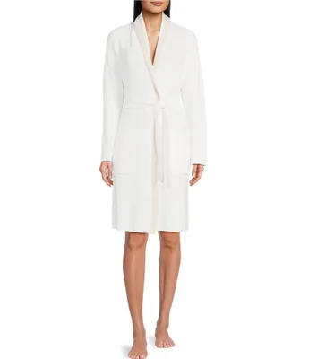 Barefoot Dreams CozyChic® Ultra Lite Tipped Ribbed Short Robe