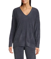 Barefoot Dreams CozyChic Ultra Lite® V Neck Hi-Low Coordinating Pullover