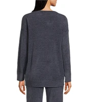 Barefoot Dreams CozyChic Ultra Lite® V Neck Hi-Low Coordinating Pullover