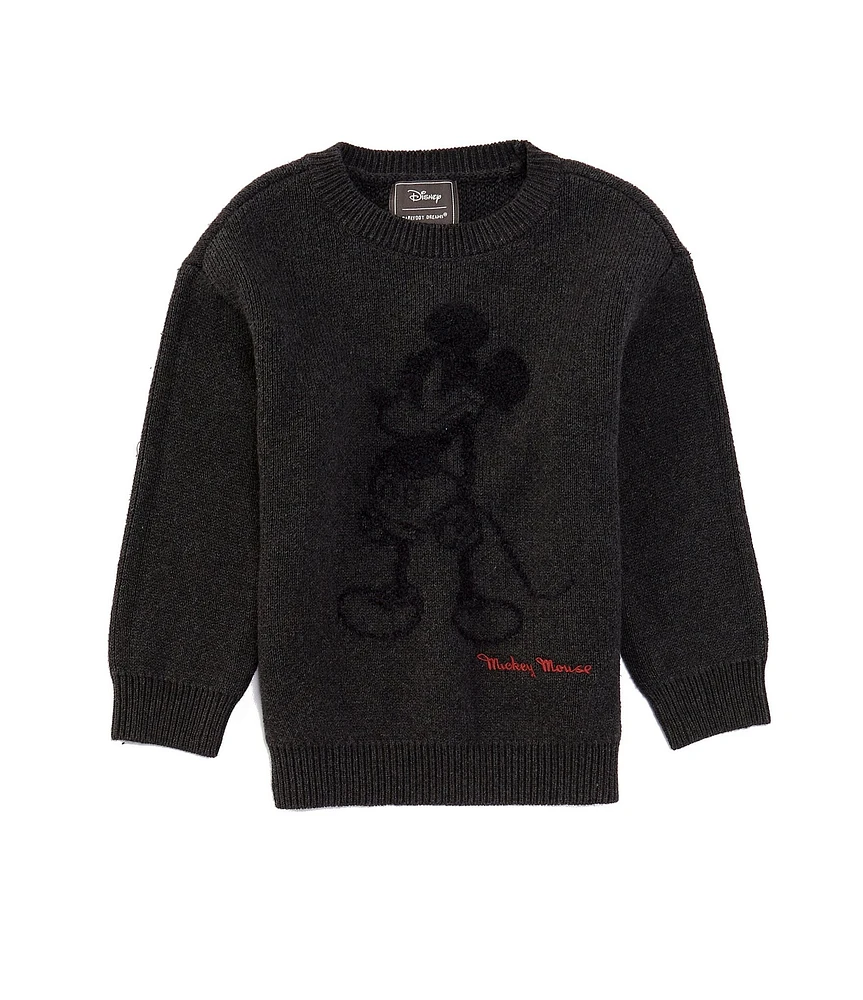 Barefoot Dreams Little Kids 2-5 CozyChic® Mickey Mouse Long Sleeve Graphic Pullover