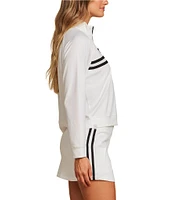 Barefoot Dreams Malibu Collection® Butterchic Half Zip Pullover With Stripes