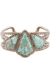 Barse Genuine Turquoise Statement Cuff Bracelet