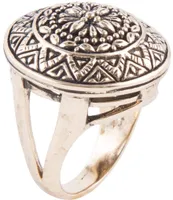 Barse Bronze Medallion Statement Ring