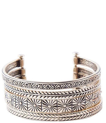 Barse Bronze Statement Cuff Bracelet