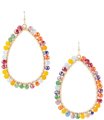 Barse Crystal Statement Drop Earrings