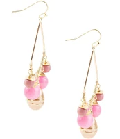 Barse Genuine Stone Chandelier Earrings