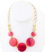 Barse Genuine Stone Chunky Bead Statement Collar Necklace