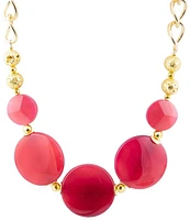 Barse Genuine Stone Chunky Bead Statement Collar Necklace