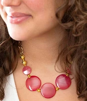 Barse Genuine Stone Chunky Bead Statement Collar Necklace