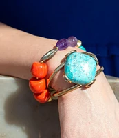 Barse Genuine Stone Chunky Stretch Bracelet