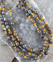 Barse Genuine Stone Multi Strand Beaded Necklace