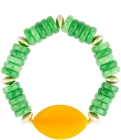 Barse Genuine Stone Stretch Bracelet