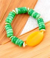 Barse Genuine Stone Stretch Bracelet