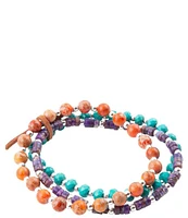 Barse Genuine Magnesite Jasper Stretch Bracelet Set