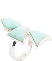 Barse Sterling Silver and Chrysoprase Genuine Stone Statement Ring