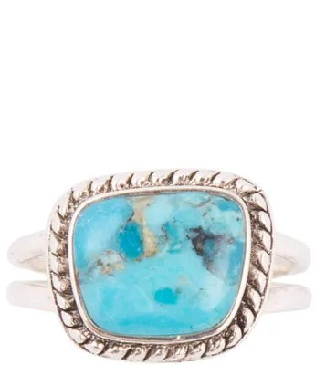 Barse Sterling Silver and Genuine Turquoise Ring