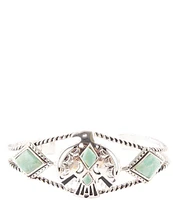 Barse Sterling Silver and Turquoise Thunderbird Cuff Bracelet