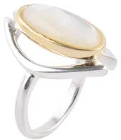 Barse Two Tone Sterling Silver Statement Ring