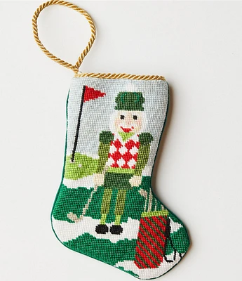 Bauble Stockings Christmas Birdie Golfing Nutcracker Needlepoint Stocking