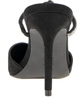 BCBGeneration Berla Rhinestone Strap Dress Mules