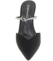 BCBGeneration Berla Rhinestone Strap Dress Mules