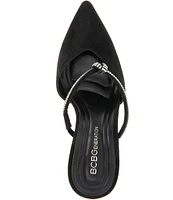 BCBGeneration Berla Rhinestone Strap Dress Mules