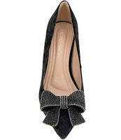 BCBGeneration Bissha Rhinestone Bow Pumps