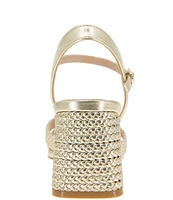 BCBGeneration Dahlia Woven Metallic Dress Sandals