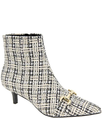 BCBGeneration Darmena Boucle Bit Buckle Kitten Heel Booties