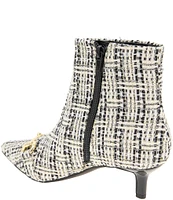 BCBGeneration Darmena Boucle Bit Buckle Kitten Heel Booties