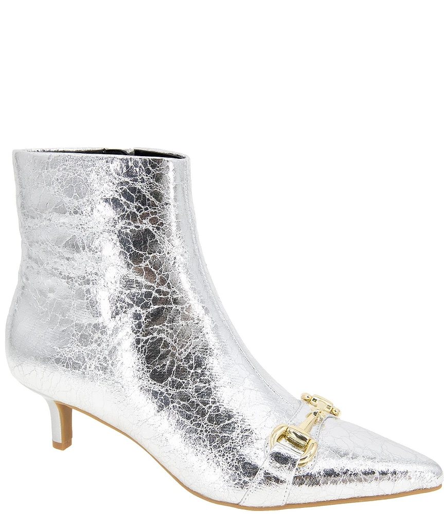 BCBGeneration Darmena Crinkle Metallic Booties