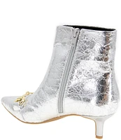 BCBGeneration Darmena Crinkle Metallic Booties