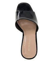 BCBGeneration Giani Patent Wedge Slide Sandals