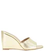 BCBGeneration Giani Patent Wedge Slide Sandals